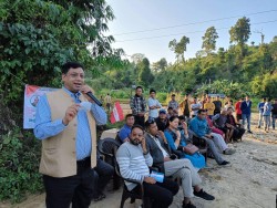मनहरी ४ मा गठबन्धनकाे अगुवा कार्यकर्ता भेला